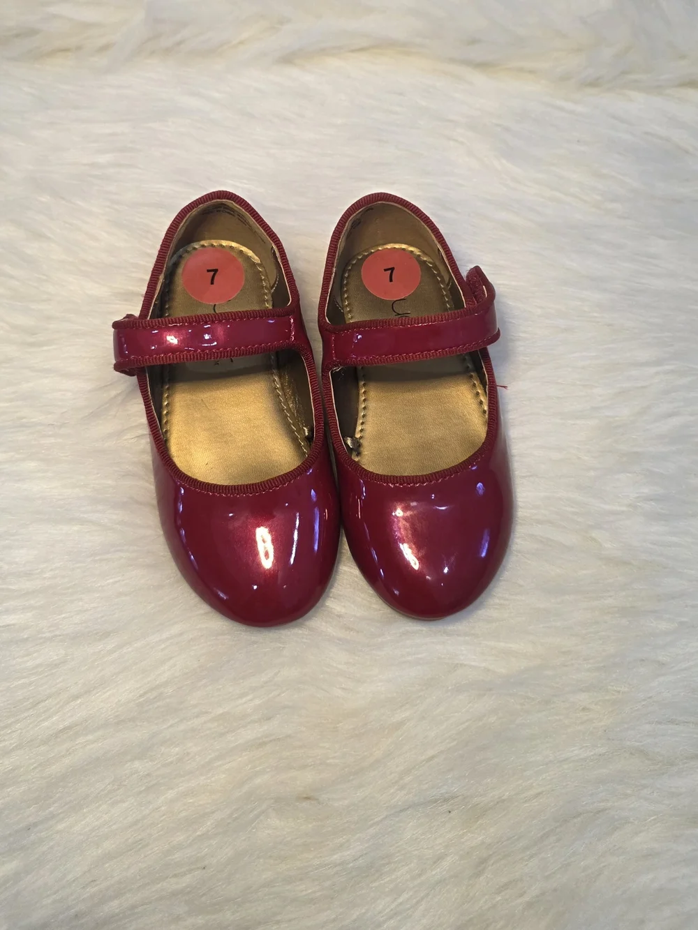 Sugar Girls Patent Mary Jane Shoes in Bright Red